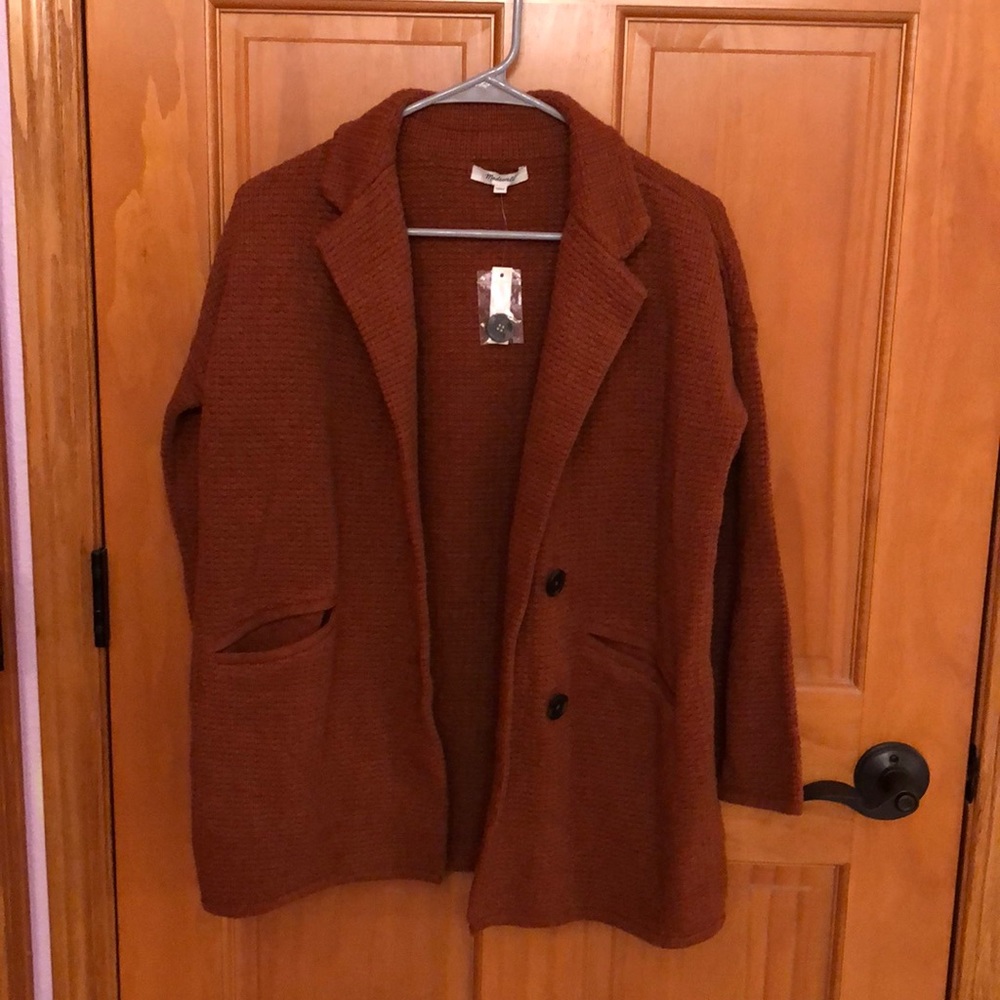Madewell textured sweater blazer